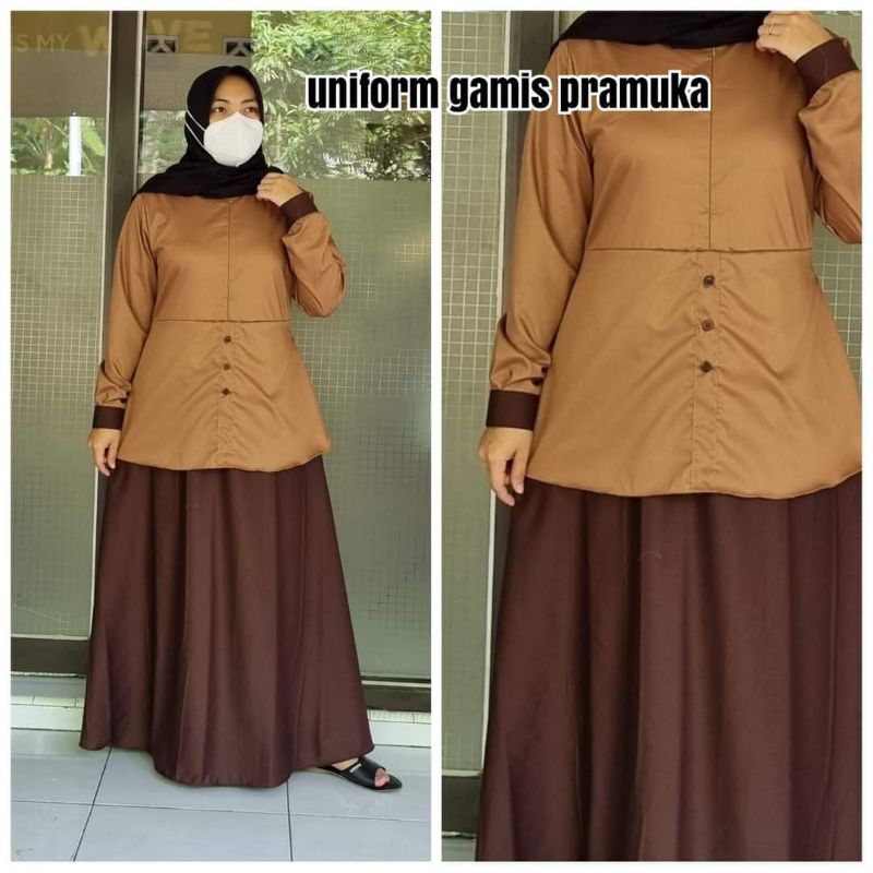 Gamis pramuka. gamis stelan dinas pramuka. pramuka terbaru