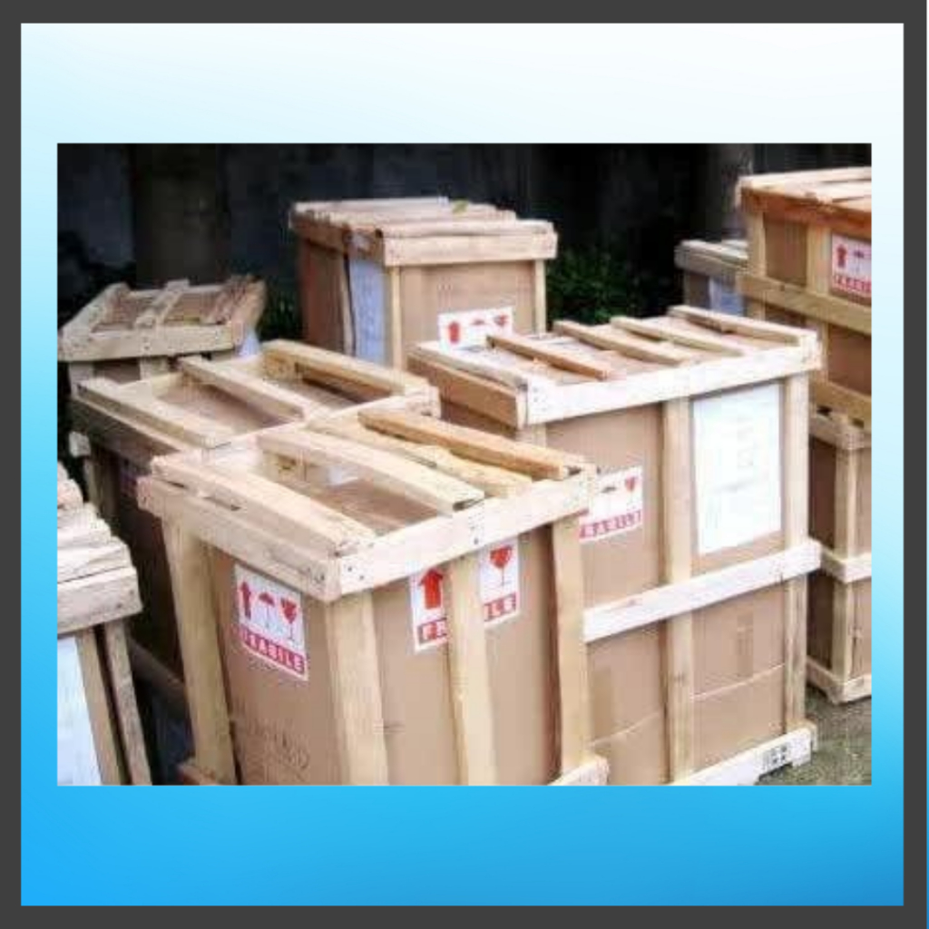 Packing Kayu Chest Freezer 1000 liter