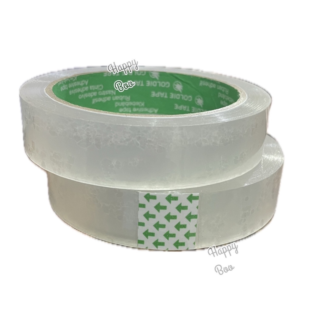 

isolasi lebar 1 inch / 24 mm isi tebal bening selotip lebar besar