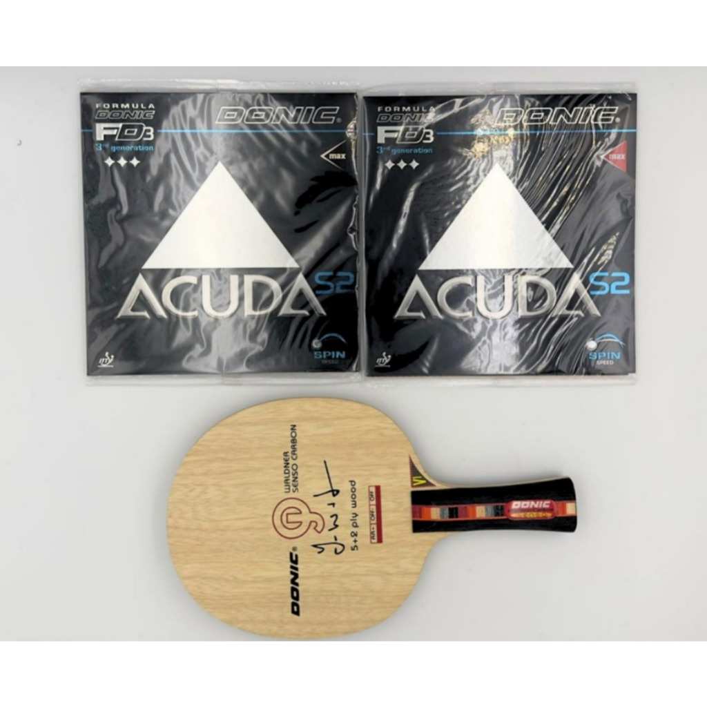 Bat Tenis Meja Donic Waldner Senso Carbon allround+ Acuda Set