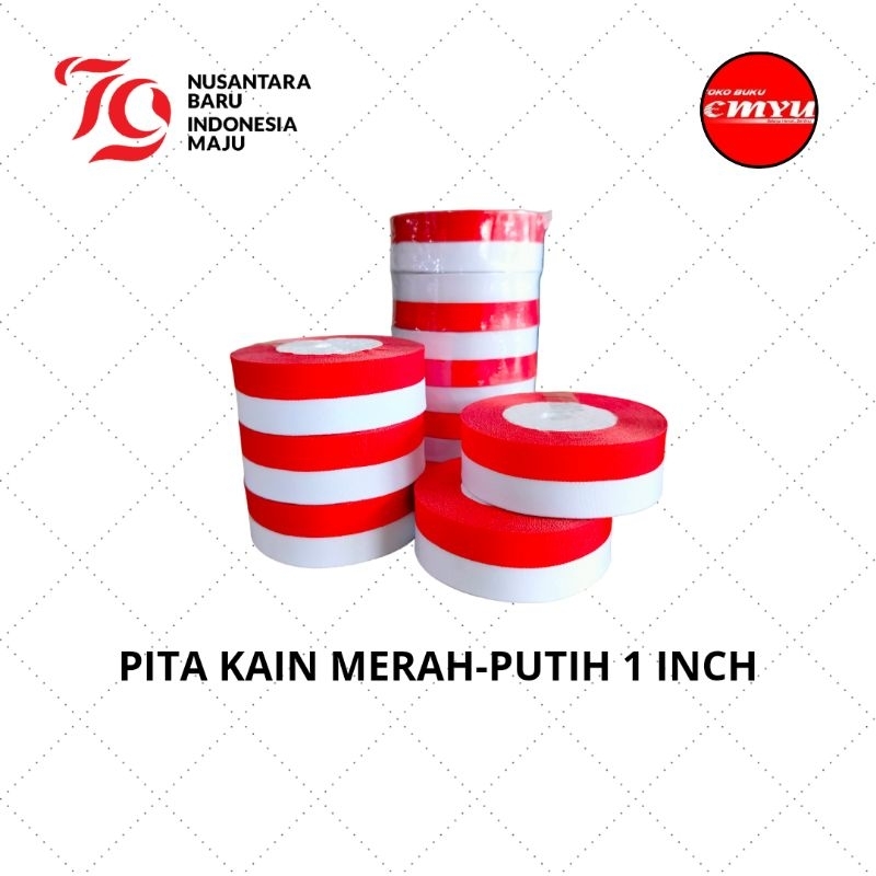 

Pita Kain Merah Putih 1 Inch Isi 5 Roll