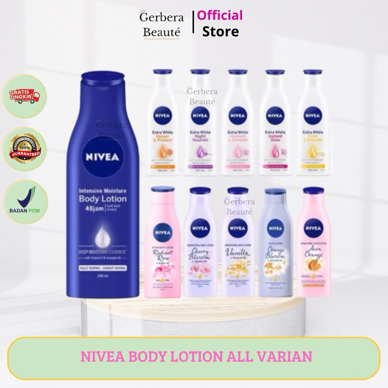 NIVEA Body Lotion Extra White 100mL | 200mL | Body Lotion | Body Creme