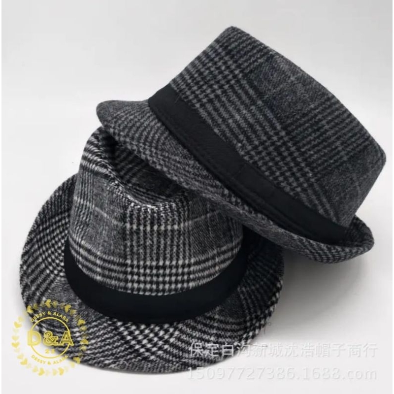 fedora jazz pria Topi fedora jazz pria wanita bahan wol import pria wanita bahan wol import