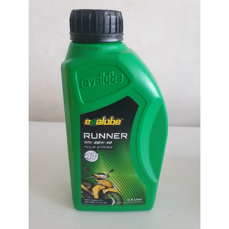 OLI MESIN MOTOR MATIC EVALUBE RUNNER 4T 4 TAK MATIC SAE 20w 40 ASLI EVALUBE ORIGINAL