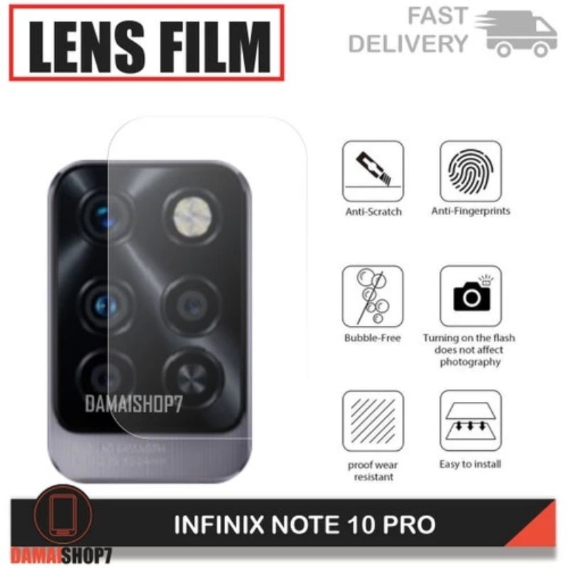 Tempered Glass Camera Infinix Note 10 Pro Transparan Glass