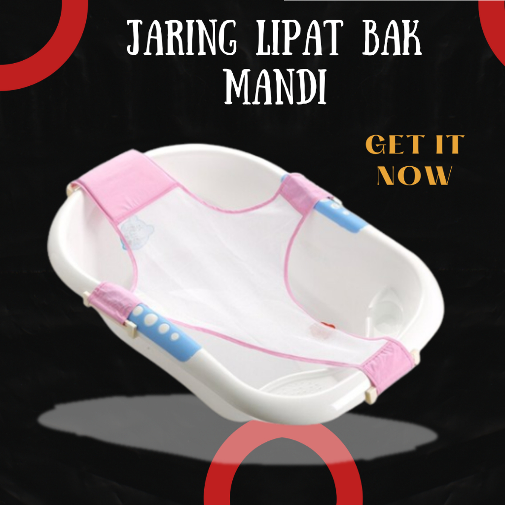 Jaring Alat Bantu Mandi Bayi Baby Bath Helper Jaring Lipat Bak Mandi
