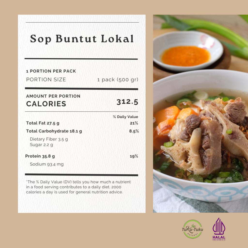 Paket Sop Buntut Rempah Premium Frozen -  Lokal