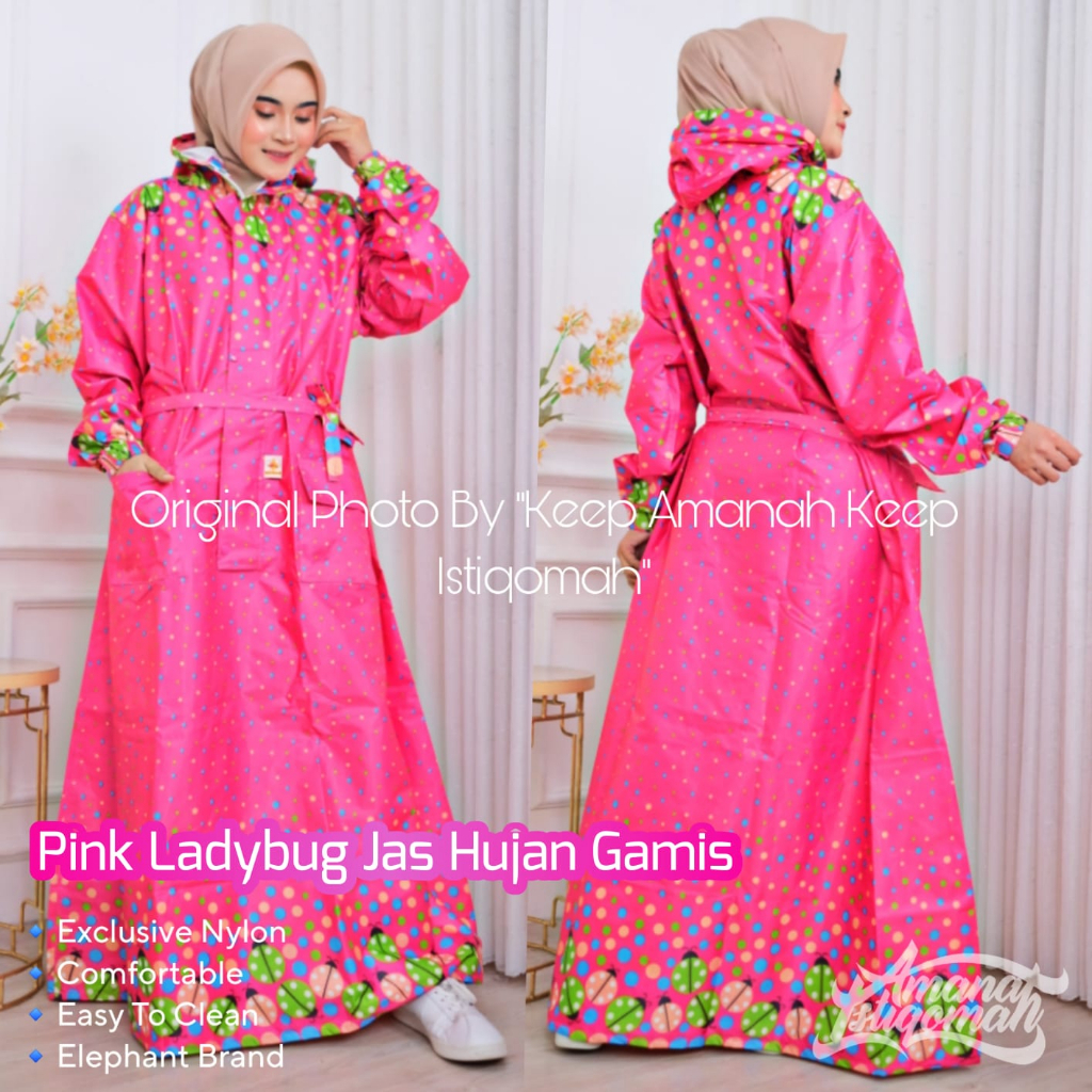 Jas Hujan Gamis Mantol Nylon