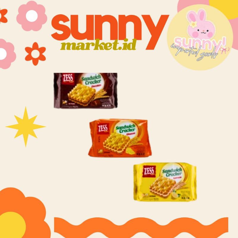 

SUNNYMARKET - ZESS BISCUIT CRACKERS KREKERS KRAKERS BISKUIT CHOCOLATE COKLAT COKELAT CHEESE KEJU LEMON IMPORT IMPOR