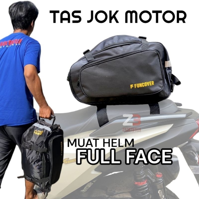 Tas Pannier Motor Touring Box Belakang Jok Tailbag Shark Multifungsi Funcover