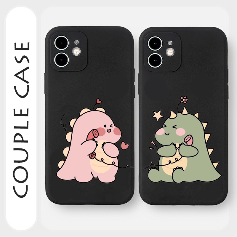 [MC02] Case Couple Dino For Oppo - Vivo - Xiaomi Redmi - Infinix - IP - Samsung - Realme -   Case HP