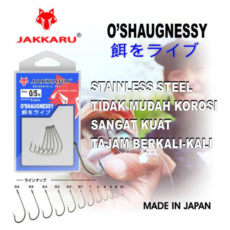 Jakkaru O'Shaugnessy Mata Kail Tajam - Cocok Buat Ikan Laut Besar sangat Kuat