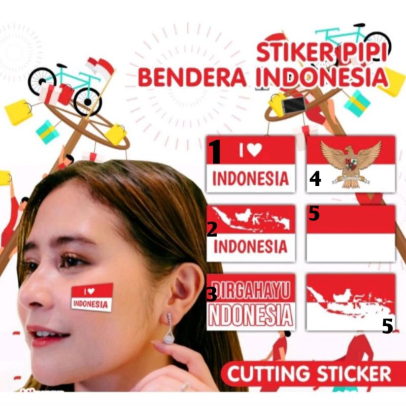 

stiker pipi 17 agustusan custom isi 25pcs