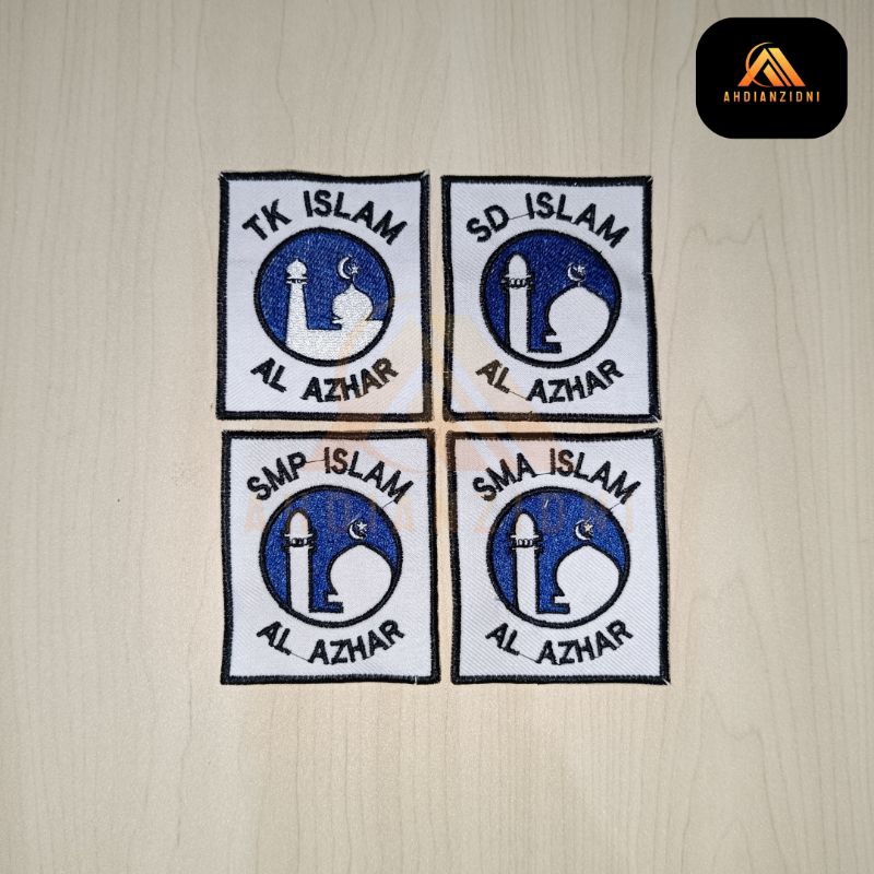 Bet Bordir Logo Al Azhar TK SD SMP SMA Seragam Sekolah