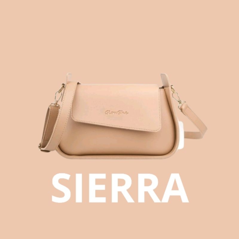 SIERRA BAG | Tas Selempang Wanita Premium Women Sling Bag GlowShe Bags - Khaki - SSS