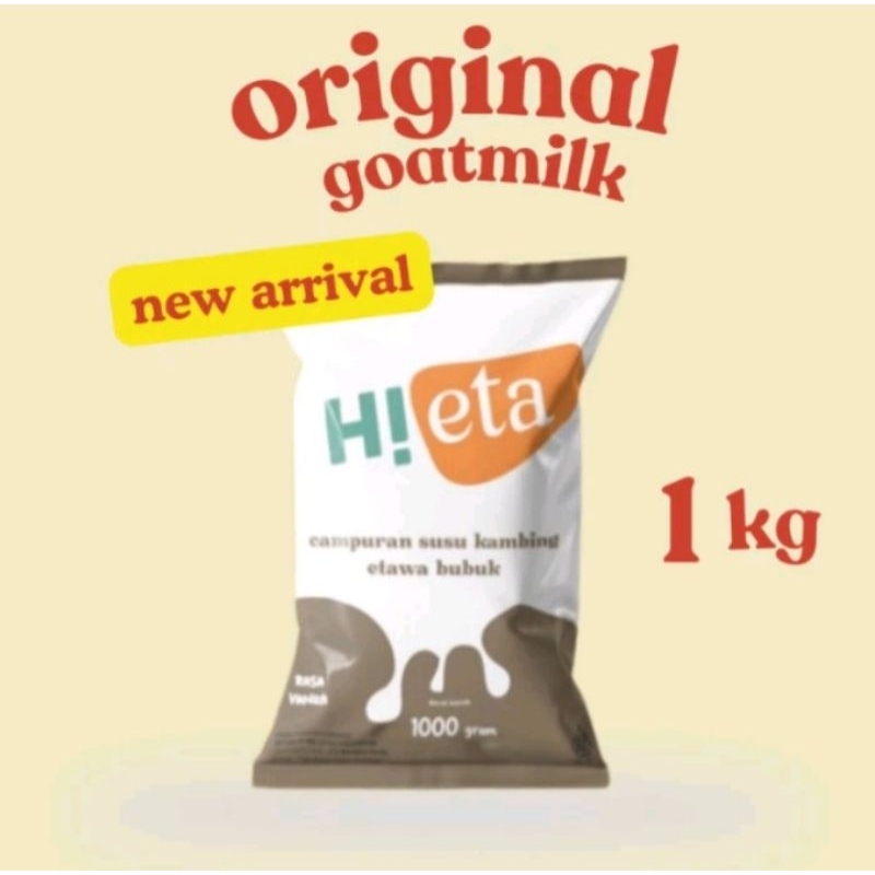 

Susu Kambing Etawa HiEta Rasa Coklat 1Kg Tidak Prengus Tanpa Tambahan Gula Lebih Gurih Berkhasiat