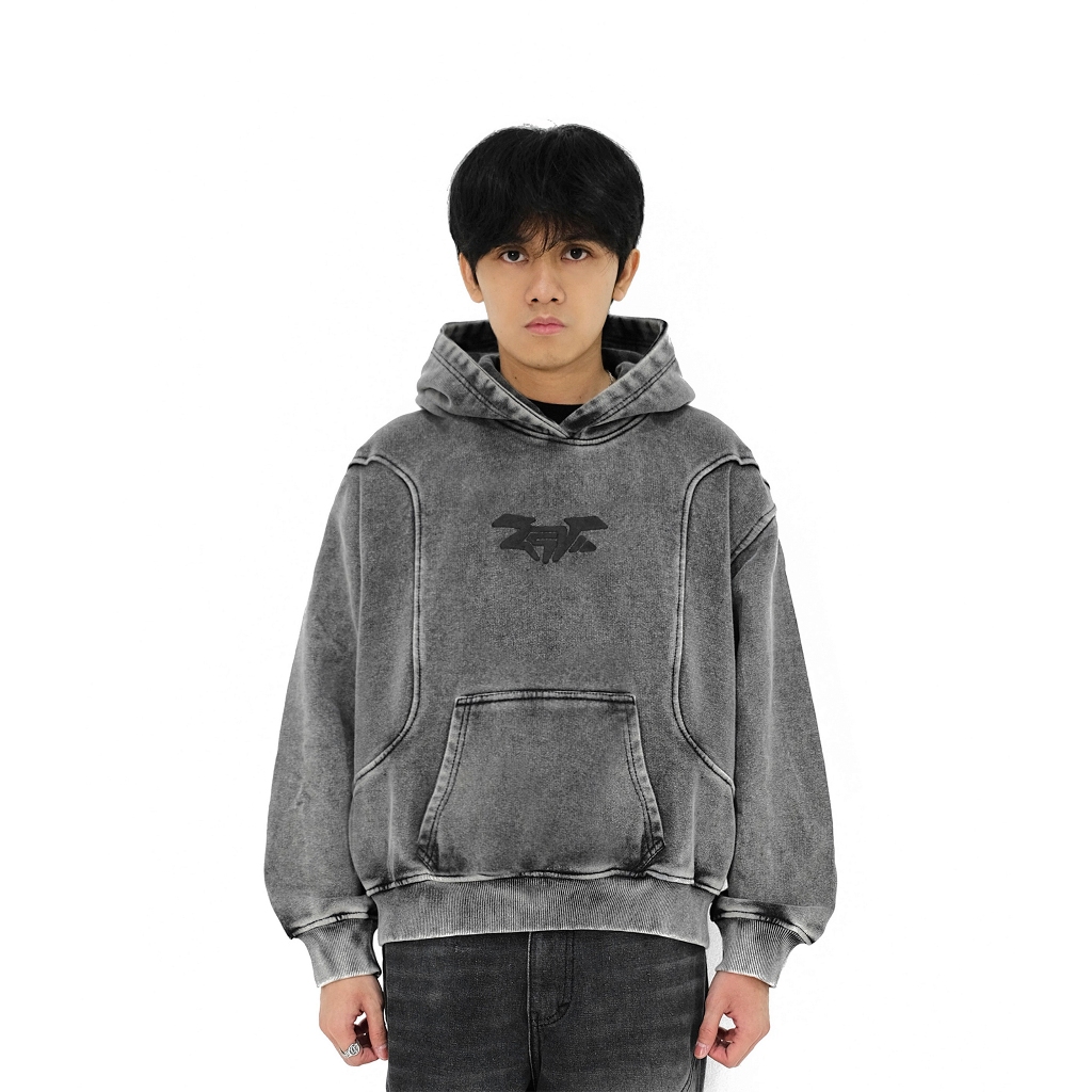 Zasvo - “ZSV” Wash Boxy Hoodie