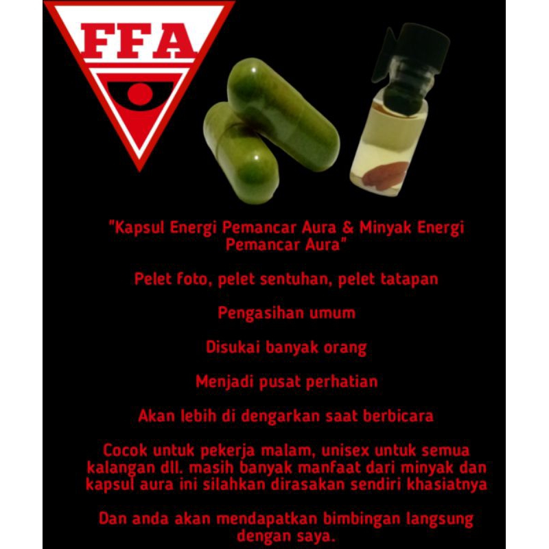 Kapsul Energi Pemancar Aura & Minyak Energi Pemancar Aura pusaka