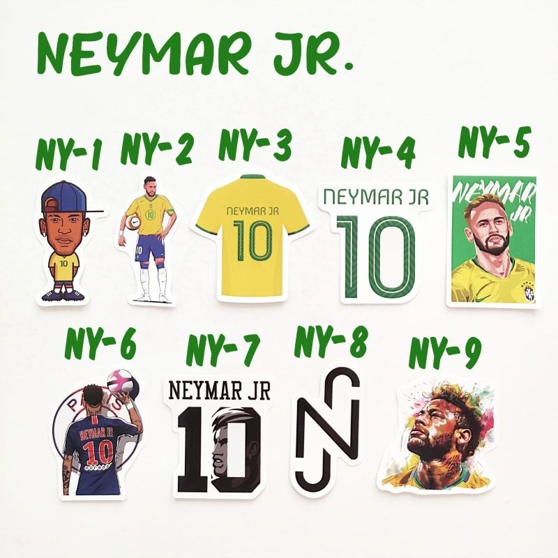 

Sticker Neymar Jr Brazil Al Hilal SFC Football Soccer Sepak Bola Merchandise