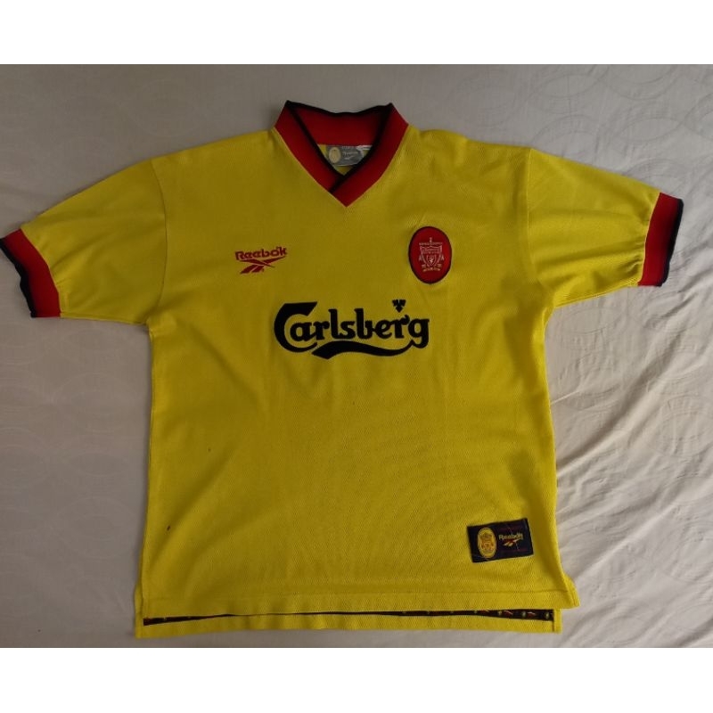 Baju Bola/Jersey Original Liverpool Away 1997 Size M (56x68) - Owen