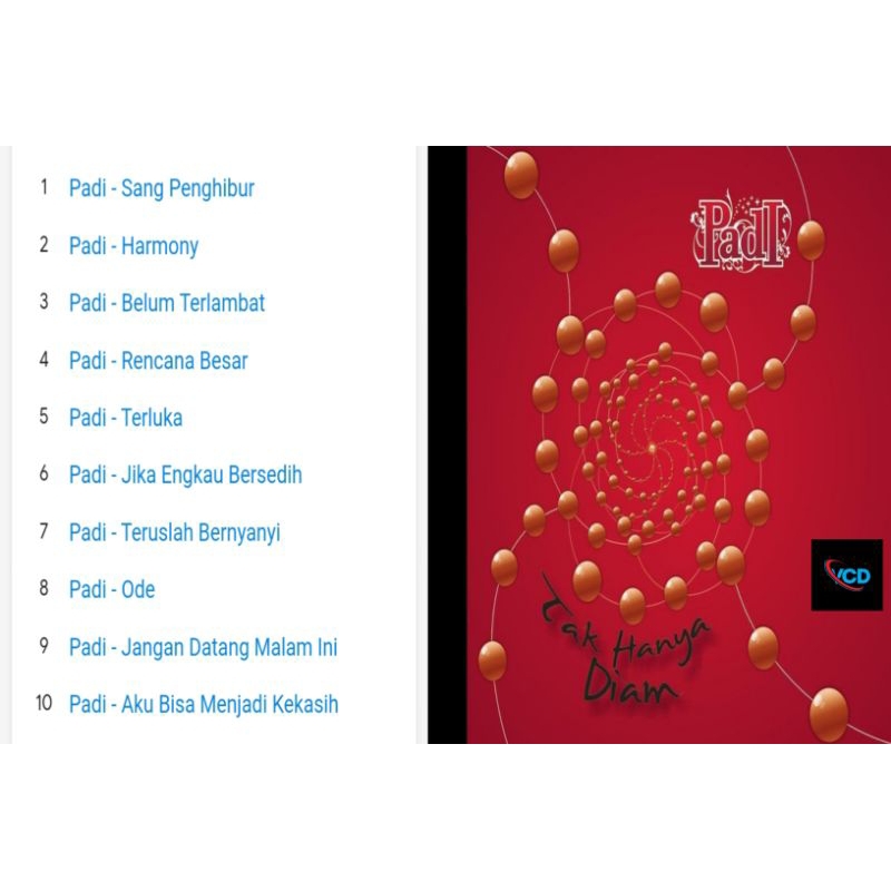 padi vcd album tak hanya diam