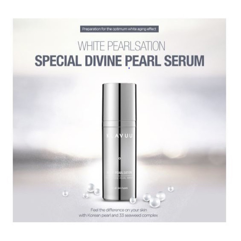 KLAVUU SERUM [ EXP 2027 ] White Pearlsation Special Divine Pearl Serum 33ml