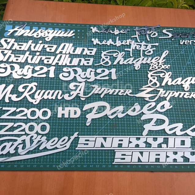 Terjangkau Emblem motor mobil timbul custom stainless