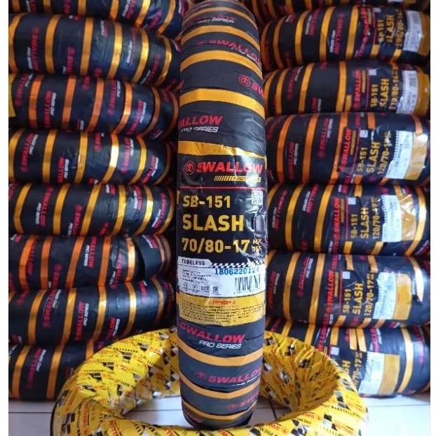 Ban Luar SWALLOW Slash 70/80-17 Tubeless Soft Compound