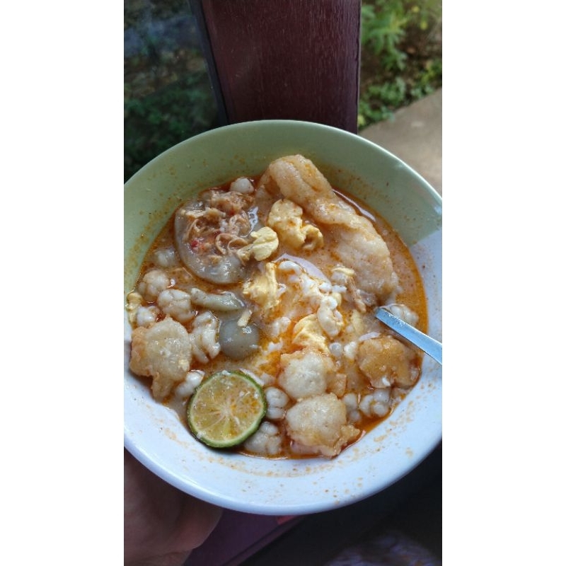

Paket hemat bakso aci ayam suwir isi 5