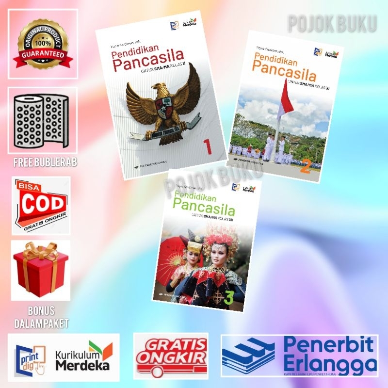 

Buku PENDIDIKAN PANCASILA SMA/MA Kelas 10 11 12 KM erlangga Merdeka