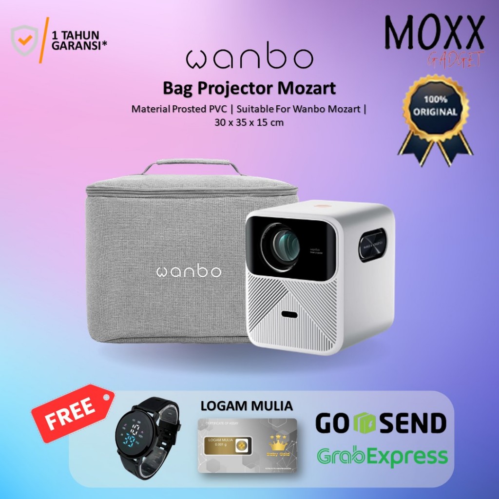 Wanbo Mozart Bag for Wanbo Mozart Projector Waterproof Tas Proyektor