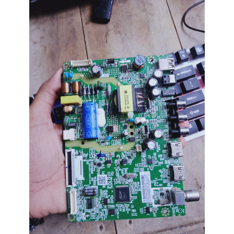 MB MAINBOARD MESIN TV LED TCL 24B3 - MB TV TCL 24B3