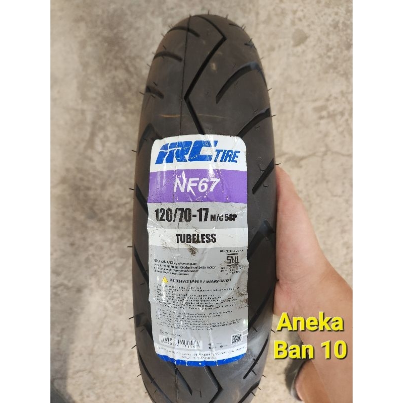 Ban IRC 120/70-17 NF67 Tubeless Ban Belakang Vixion