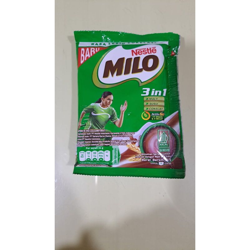 

Milo 3in1 sachet 34gr