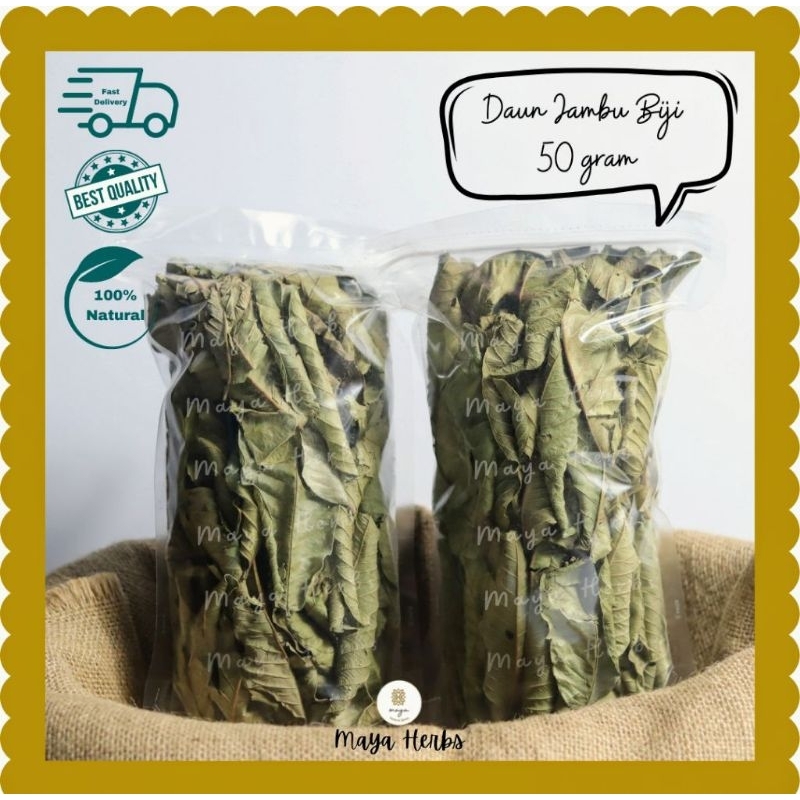 

daun jambu biji l 50g l kering organik herbal