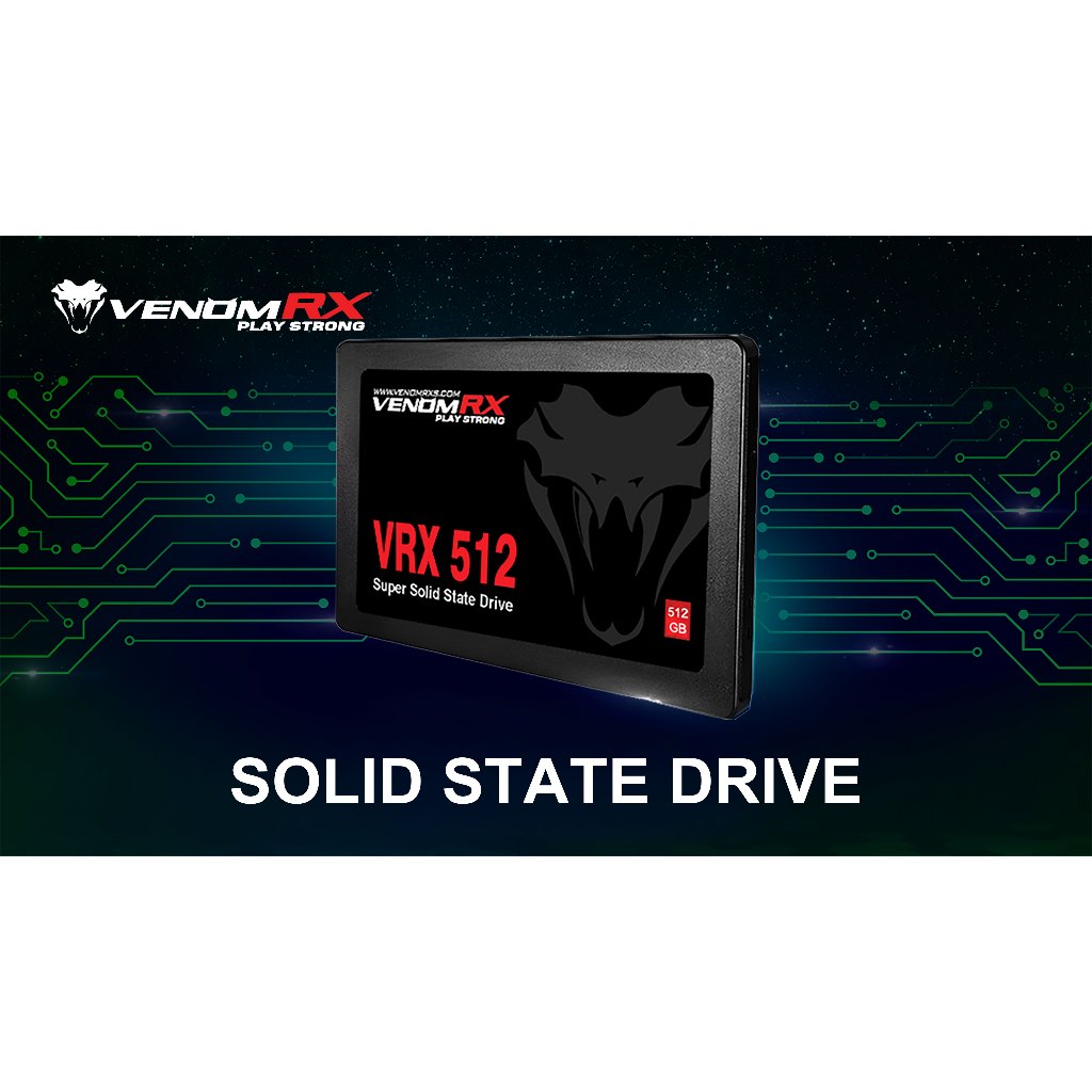 SSD VenomRX Sata III 2.5" 128GB 256GB 512GB 1TB Venom RX Sata 3 2,5 Inch