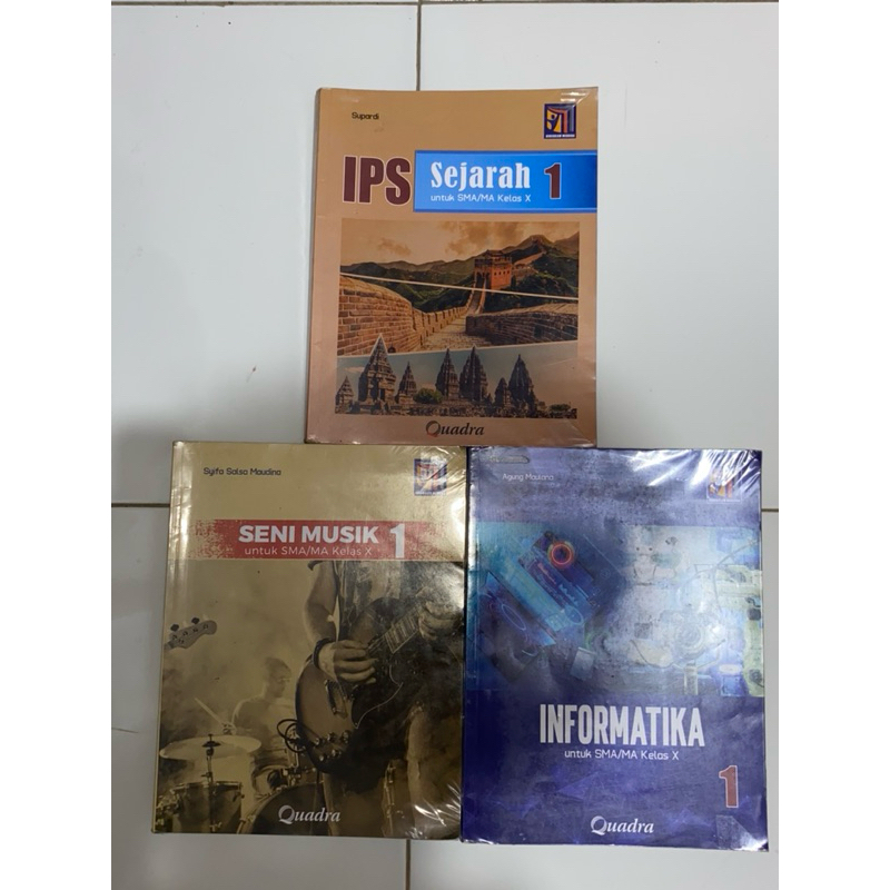 

Buku Paket Kelas 10 Sejarah, Seni musik, Informatika Quadra Kurikulum Merdeka