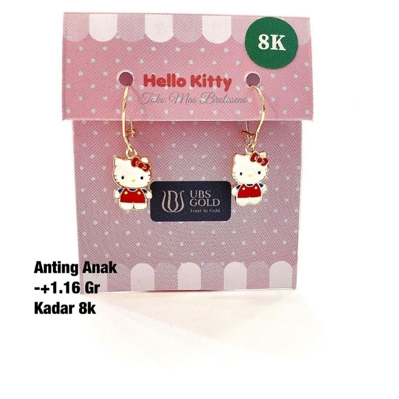 Anting kait anak Hello Kitty