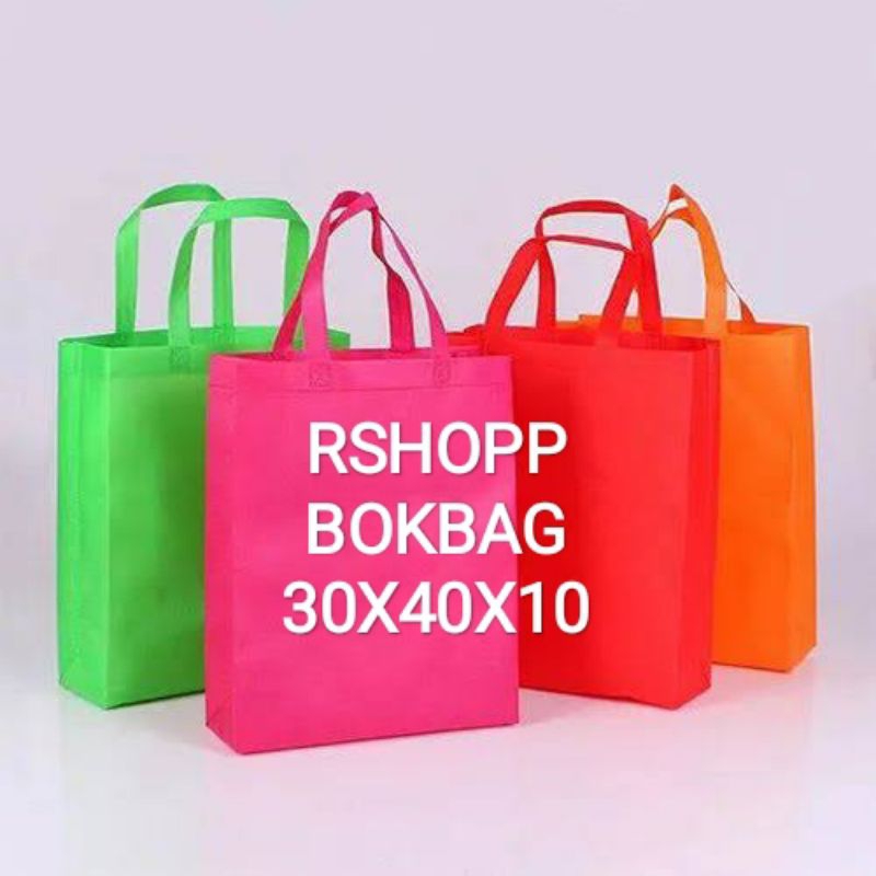 

ECER Tas Spunbond Box 20x25x9cm / Goodie Bag Kotak Tebal 75gsm / Tas Belanja, Tas Souvenir