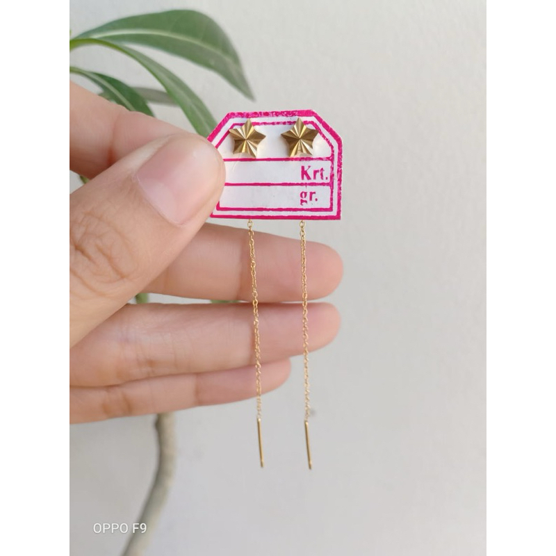 anting panjang titanium