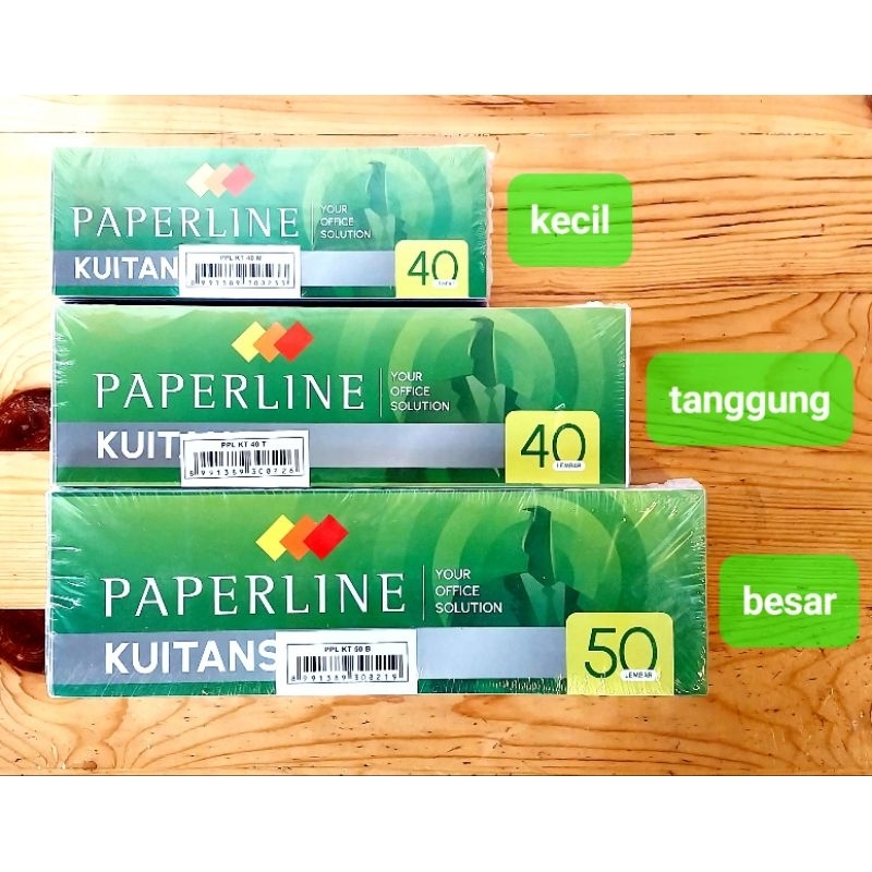 

KWITANSI PAPERLINE BESAR, TANGGUNG DAN KECIL / ISI 10 BUKU