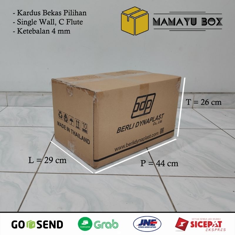 

Kardus Packing Bekas _ Ukuran 44 x 29 x 26 cm _ Mamayu Box