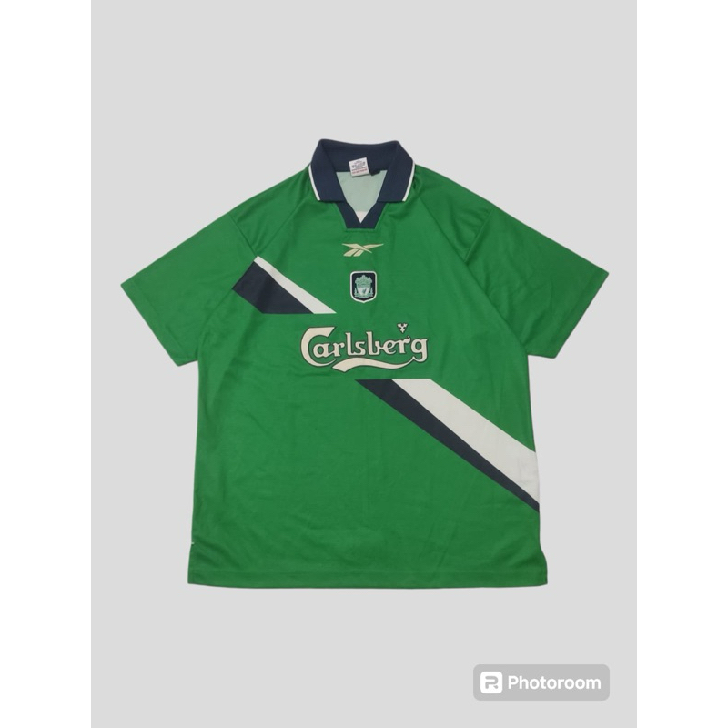 jersey liverpool 1999/2000 away foodball shirt reebok vintage
