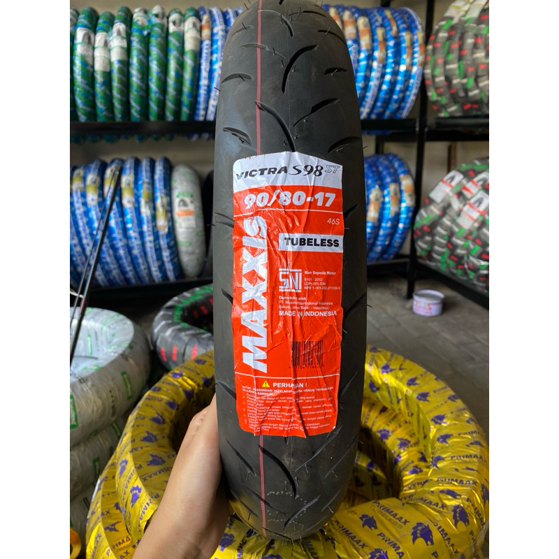 Ban maxxis type Grendevil Victra ukuran 80/80 & 90/80 Ring 17 Ban tubles maxxis victra