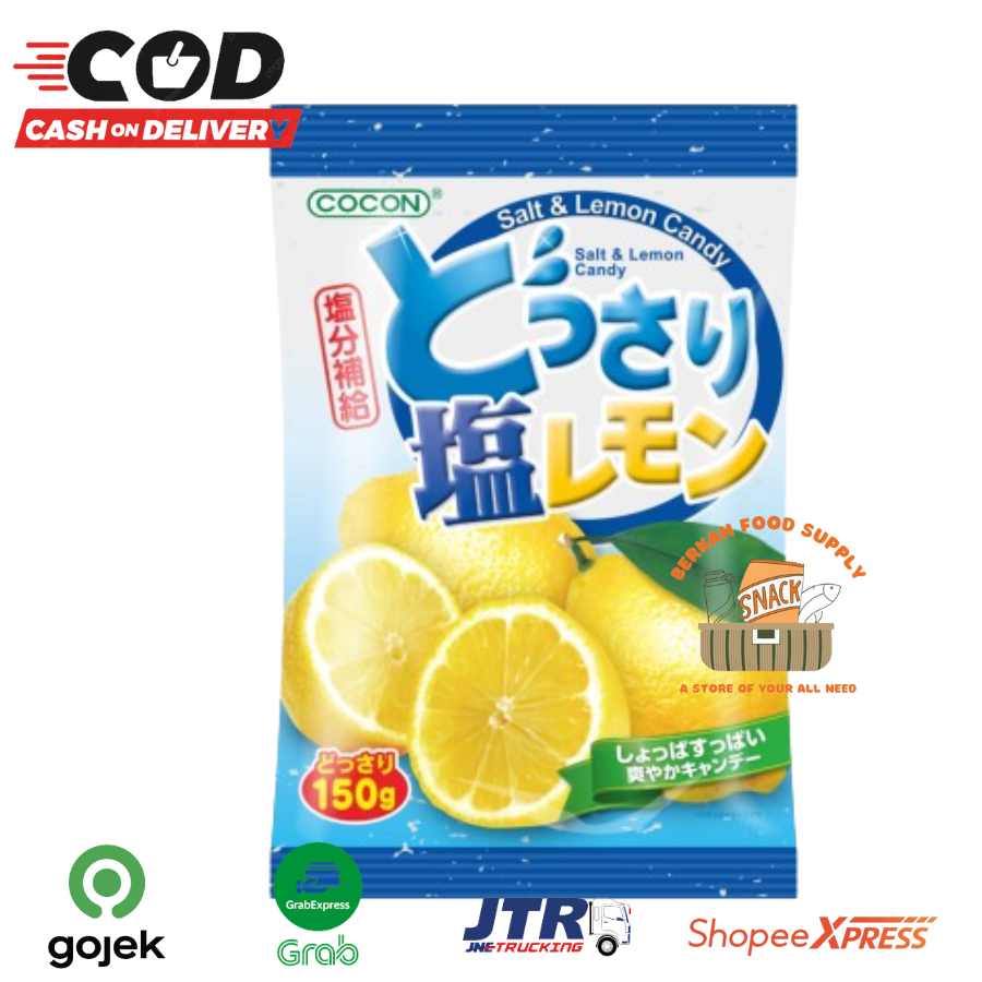 

Cocon Salt And Lemon Candy 150gr Malaysia / Permen rasa Lemon