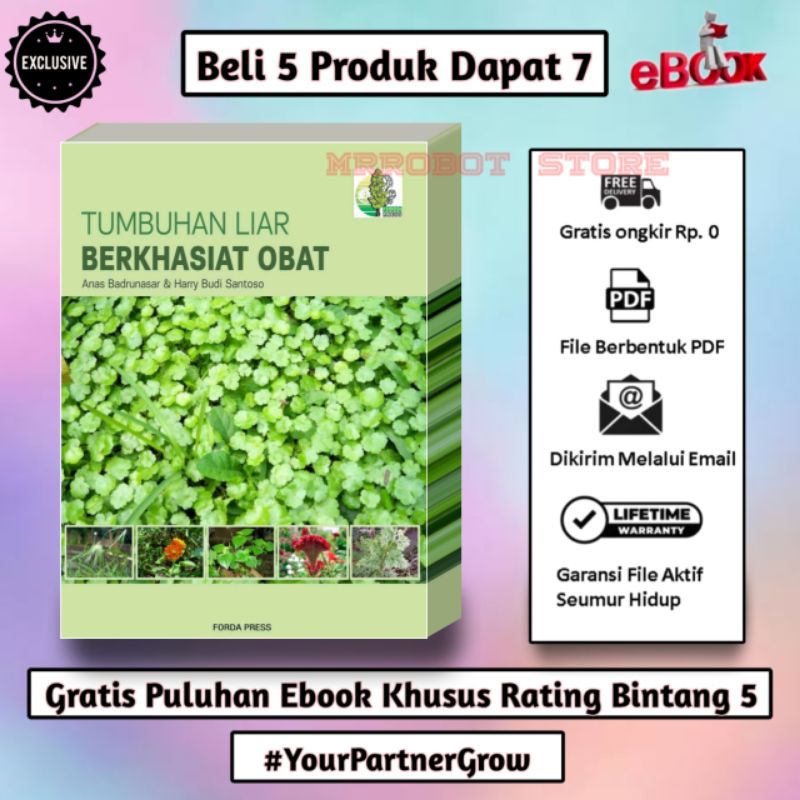 

[EBK121] Tumbuhan Liar Berkhasiat Obat | Buku Herbal