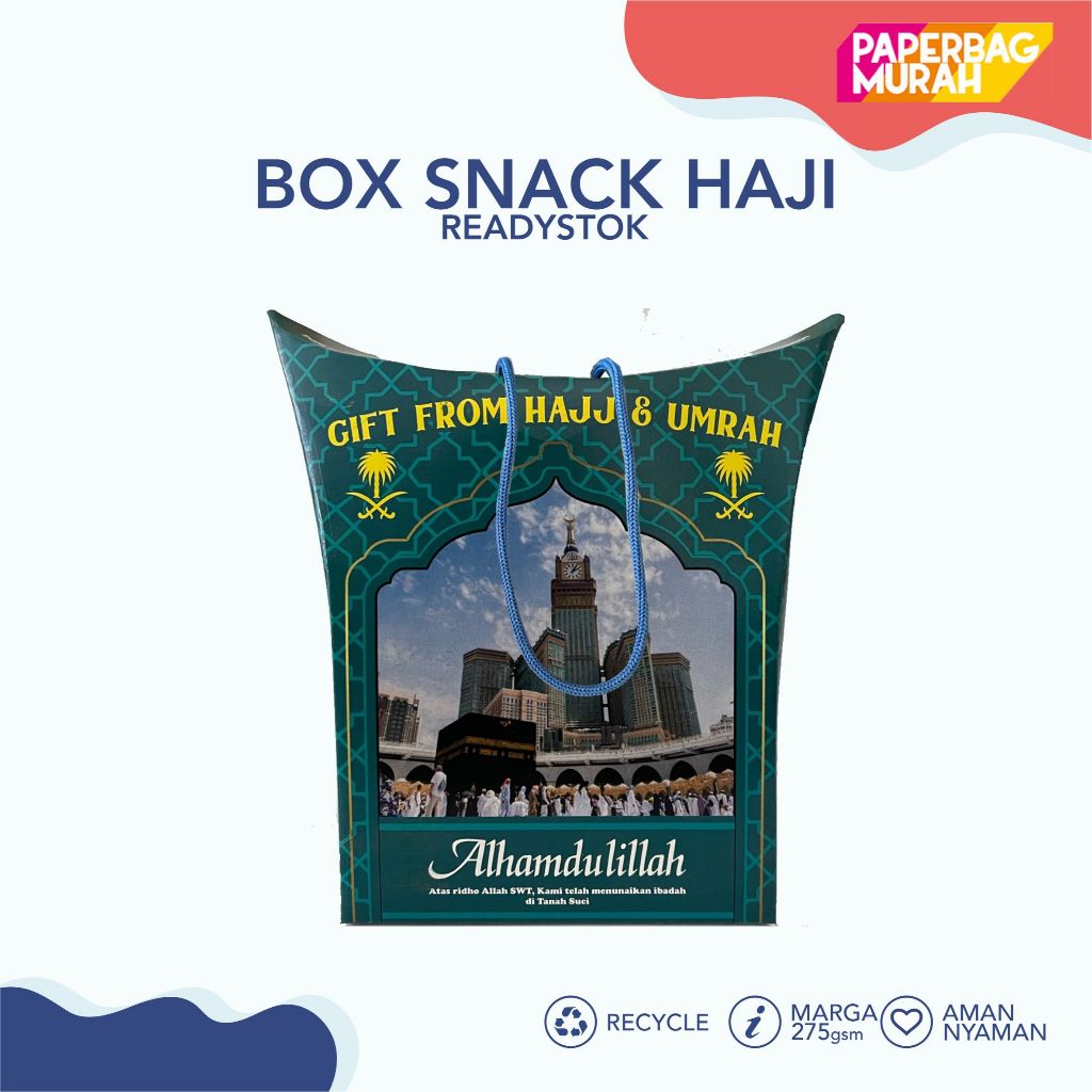 

Dus Tali Tinggi 15x11x5cm Oleh-Oleh Umroh dan Haji Murah Simple Elegan