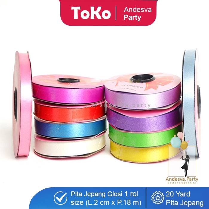 

Pita JEPANG Polos warna warni / Pita kerajinan tangan / pita buket souvenir