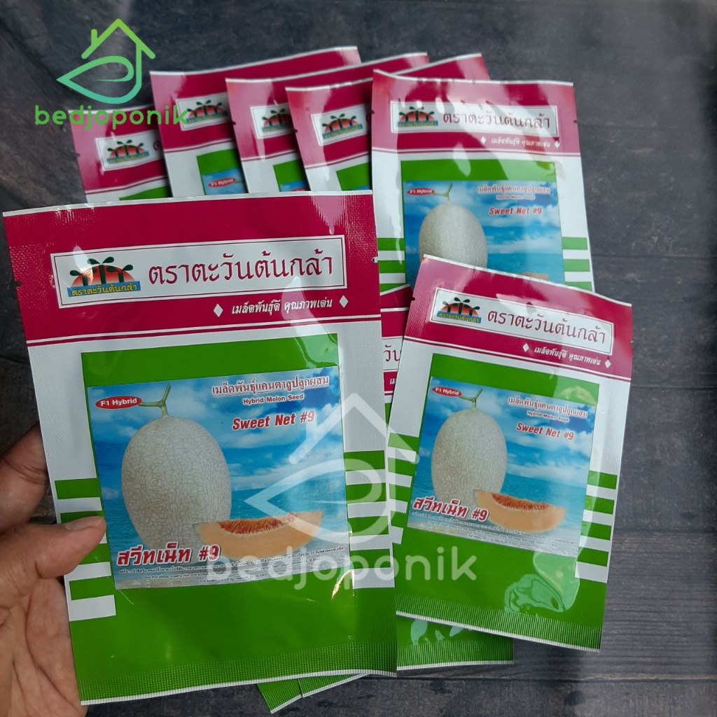 Benih Melon SWEET NET 9 Kemasan 10gr - Original Pack - Kemasan Original Benih Sweet Net 9