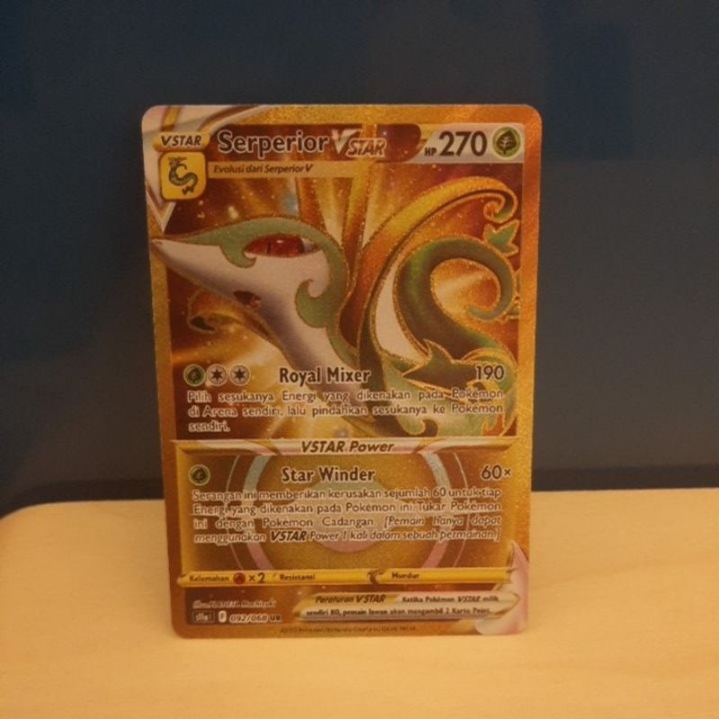 pokemon card, kartu pokemon seperior vstar gold